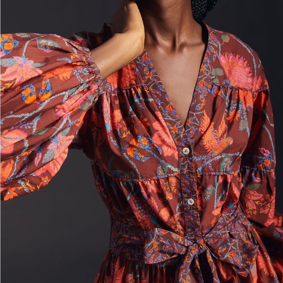 Anthropologie x Farm Rio Button Front Dress - Picture 3 of 9